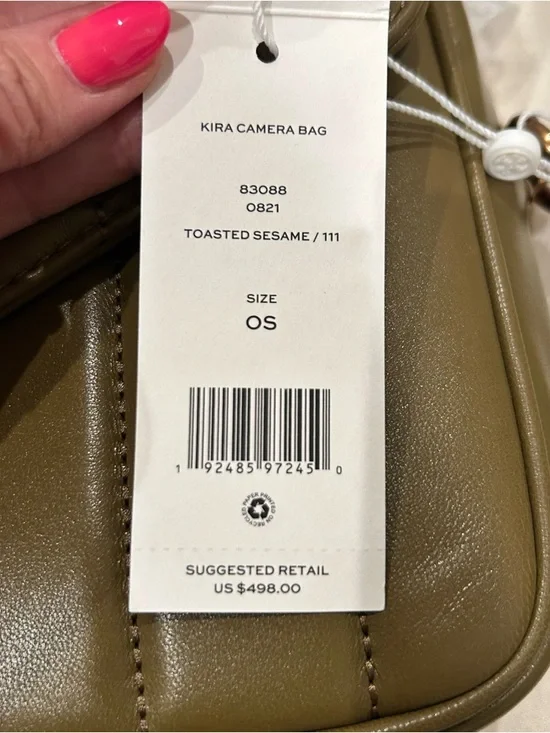 Brand New! Tory Burch Kira Camera Bag in toasted sesame - Picture 7 of 9